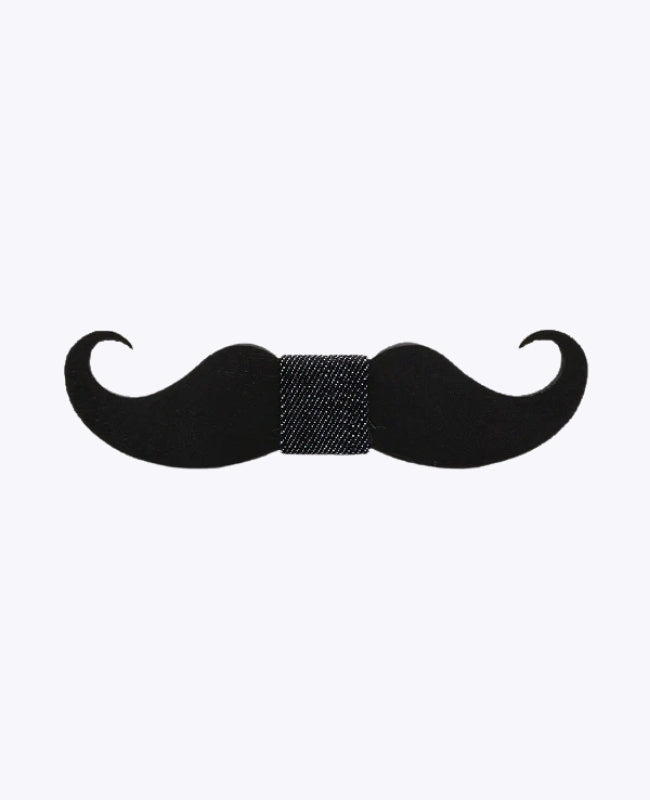 Noeud Papillon Noir Homme en Bois «Théophile»