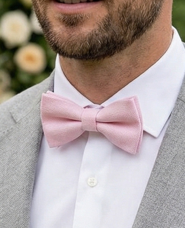 Noeud Papillon Rose n°2 Homme en Coton «Edgard»