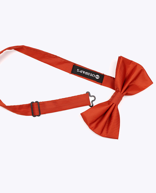 Terrakotta-rusetti miesten kierrätetystä polyesteristä «Marin»