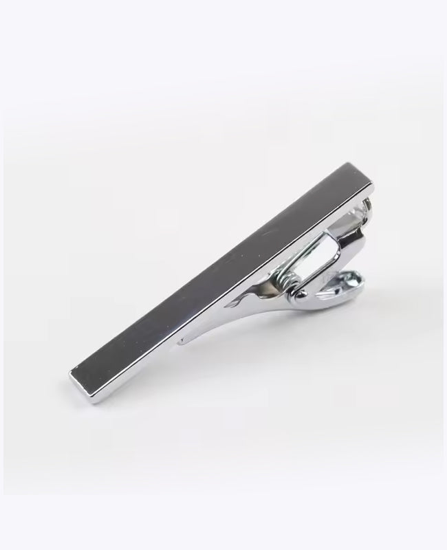 Pince à Cravate Argent en Métal «Victor»