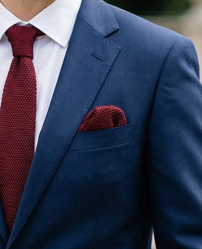 Taskuhuivi Punainen nro1 Neulos "Léon"