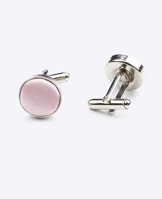 Boutons de Manchette Rose en Polyester | Jules - Unipap's