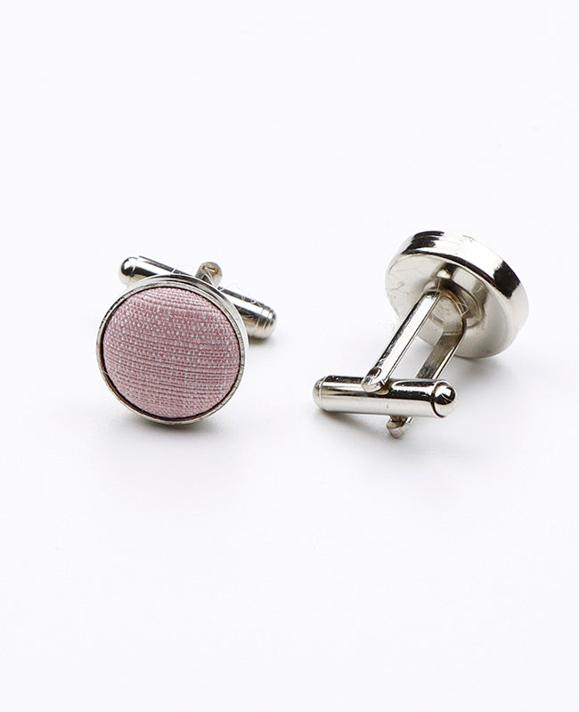 Boutons de Manchette Rose en Polyester | Octave - Unipap's