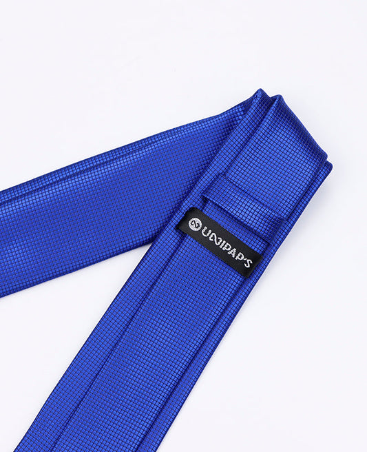 Cravate Bleu n°2 Homme en Polyester | Martin - Unipap's