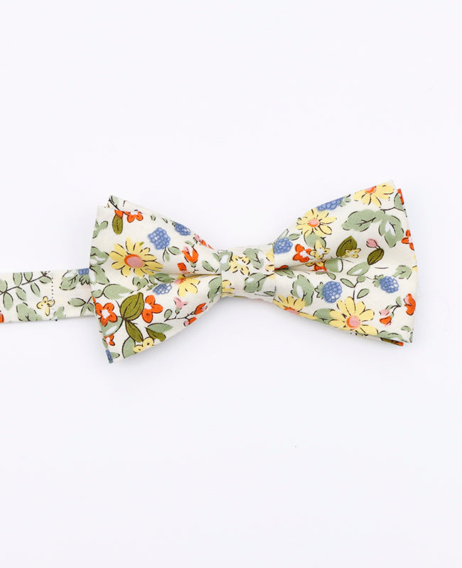 Noeud Papillon Liberty Blanc n°5 Enfant en Coton | Charles - Unipap's