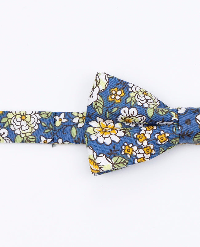 Noeud Papillon Liberty Bleu n°2 Enfant en Coton | Gaspard - Unipap's