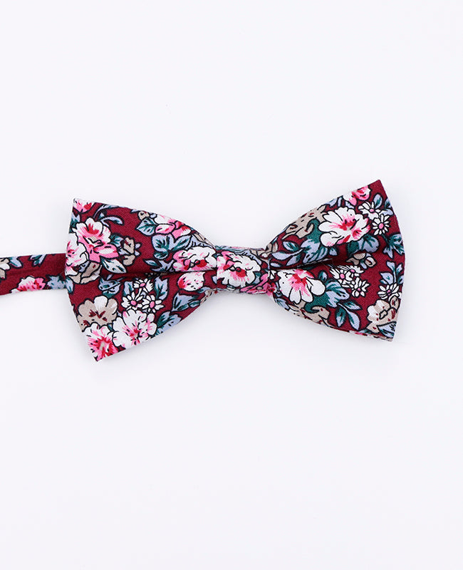 Noeud Papillon Liberty Rouge Enfant en Coton | Charles - Unipap's