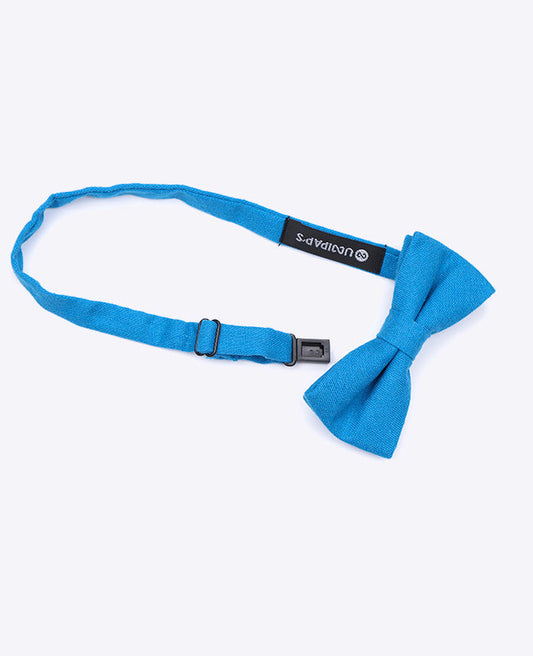 Noeud Papillon Bleu n°3 Enfant en Lin | Basile - Unipap's