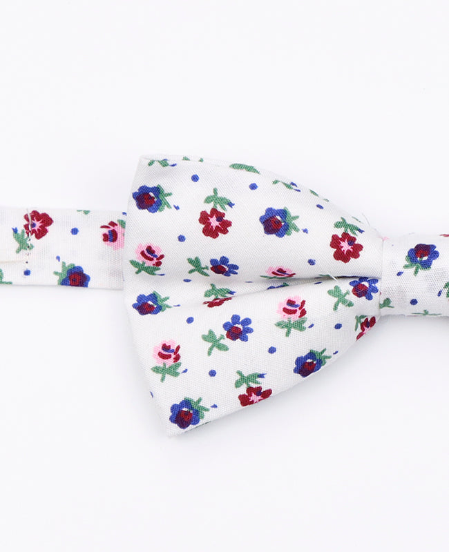 Noeud Papillon Liberty Blanc n°1 Homme en Coton | Gaspard - Unipap's