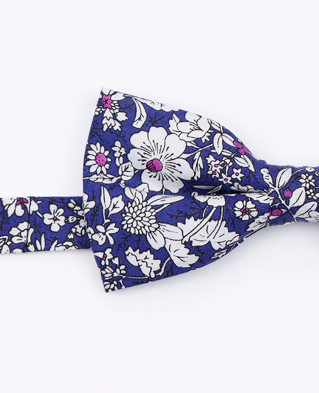 Noeud Papillon Liberty Bleu n°1 Homme en Coton | Clovis - Unipap's