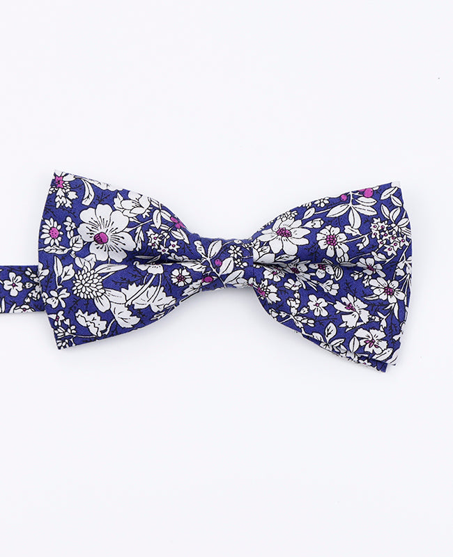 Noeud Papillon Liberty Bleu n°1 Homme en Coton | Clovis - Unipap's