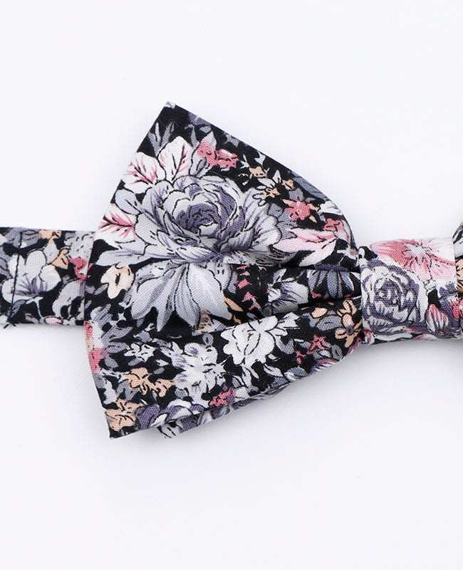 Noeud Papillon Liberty Noir n°2 Homme en Coton | Gaspard - Unipap's