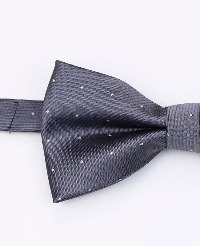 Noeud Papillon Gris n°1 à Pois Homme en Polyester | Georges - Unipap's