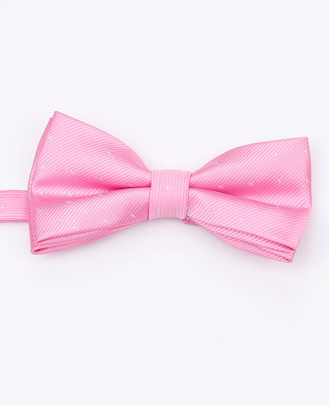 Noeud Papillon Rose à Pois Homme en Polyester | Georges - Unipap's