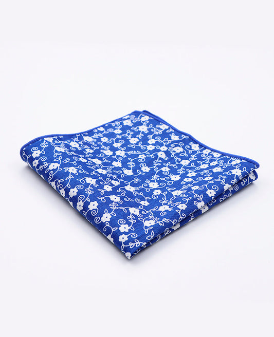 Pochette de Costume Liberty Bleu n°6 en Coton | Gaspard - Unipap's
