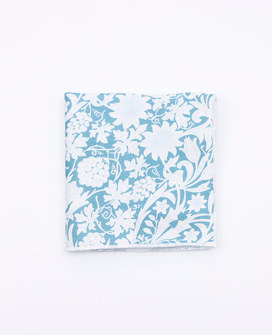 Pochette de Costume Liberty Bleu n°9 en Coton | Gaspard - Unipap's