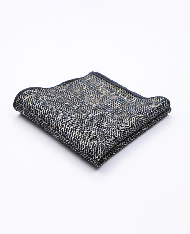 Pochette de Pochette Tartan Gris n°8 en Laine | Norbert - Unipap's